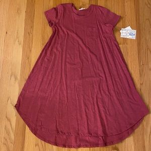 LuLaRoe NWT Girl’s Scarlett Dress - Berry